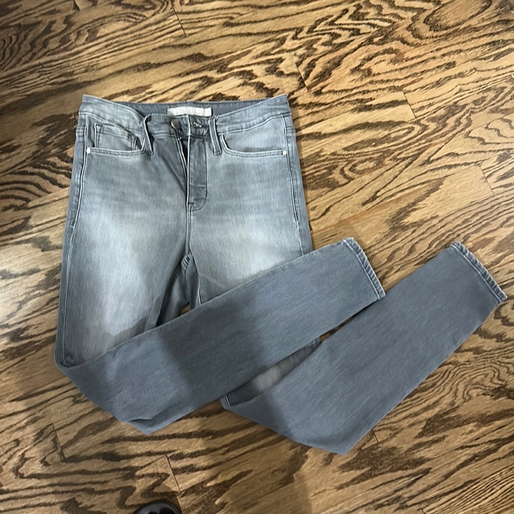 Athleta gray skinny jeans size 8